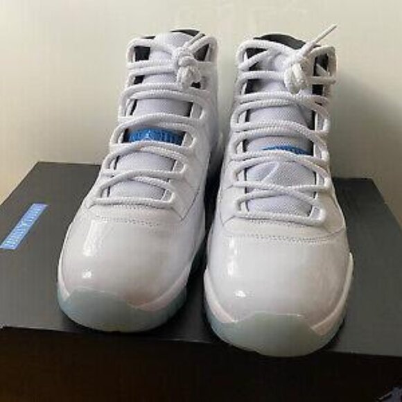 2014 Nike Air Jordan 11 White Legend Blue Retro